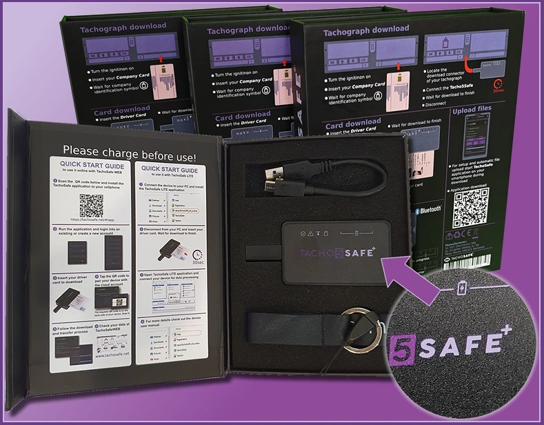 Tacho5Safe Plius the newest tachograph and driver card reader